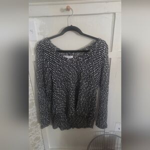 Aeropostale Womens Sheer Textured Pullover Sweater